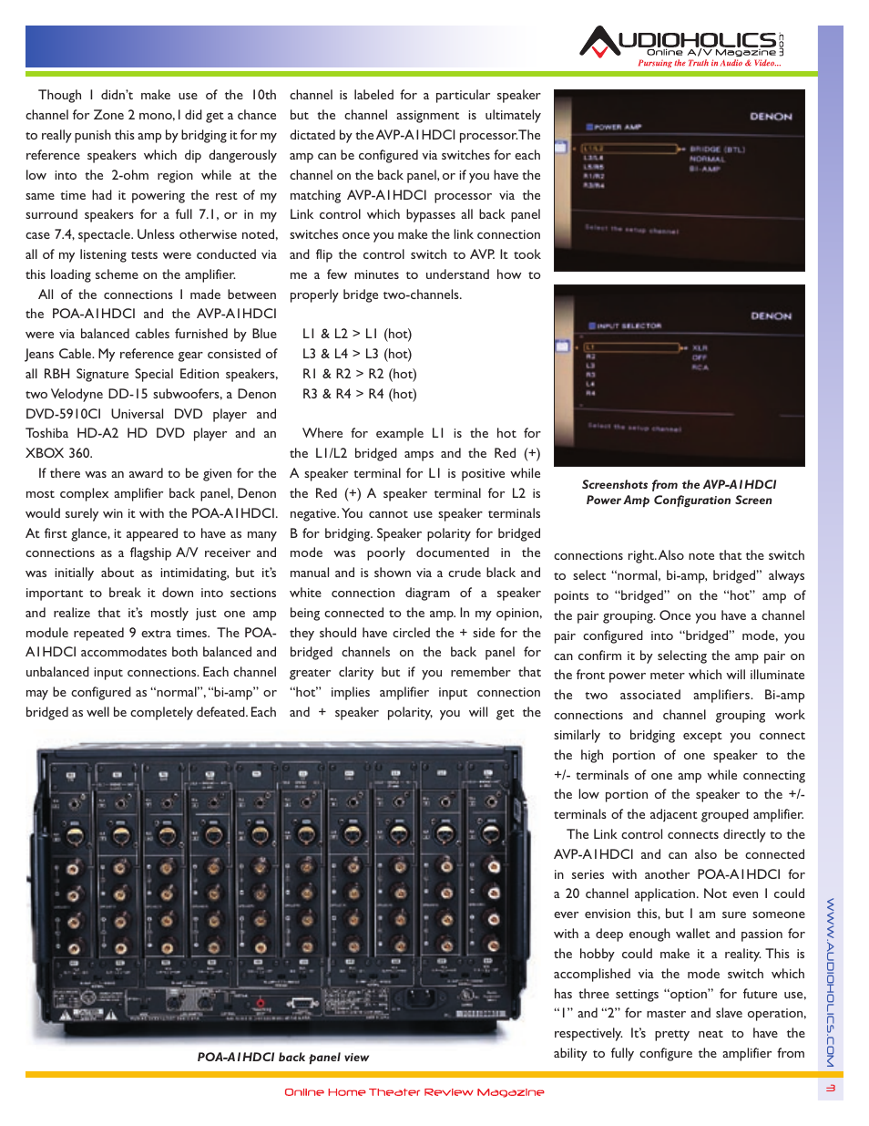 Denon POA-A1HDCI User Manual | Page 3 / 10