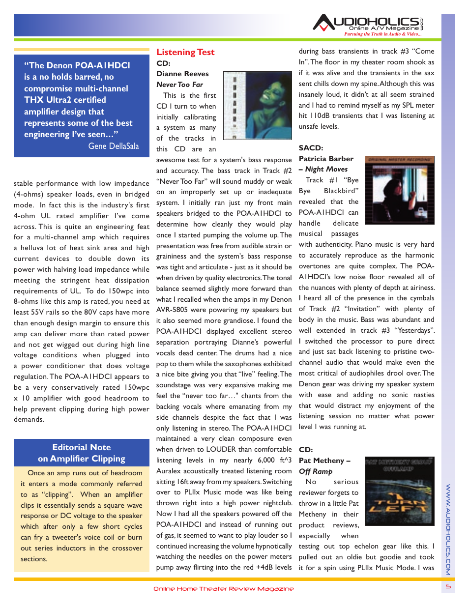 Denon POA-A1HDCI User Manual | Page 5 / 10