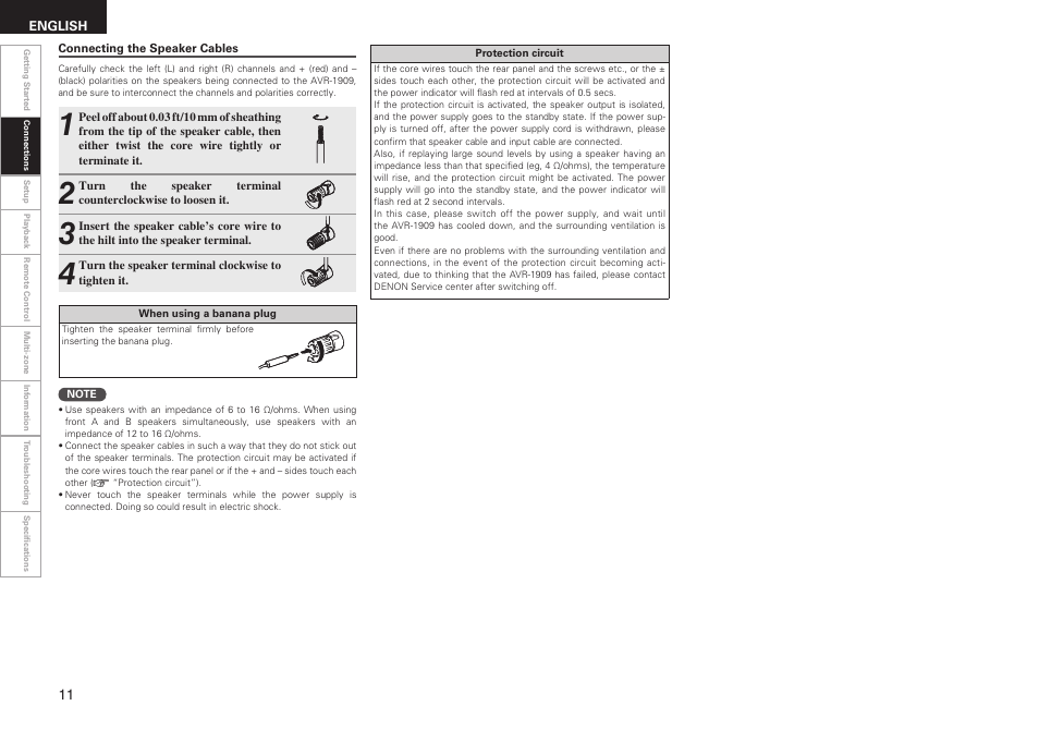 Denon AVR-1909 User Manual | Page 14 / 92