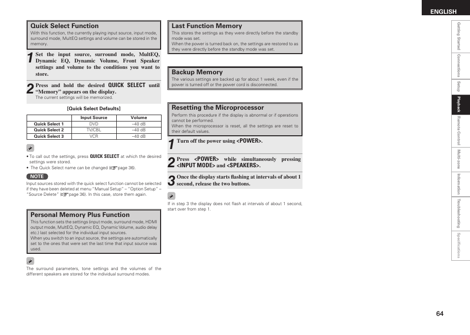 Denon AVR-1909 User Manual | Page 67 / 92