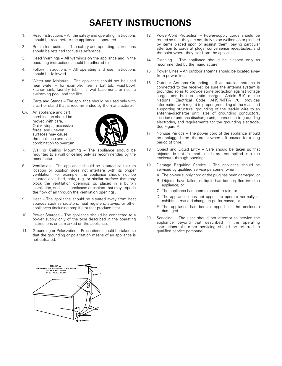 Safety instructions | Denon AVR-3802 User Manual | Page 3 / 74