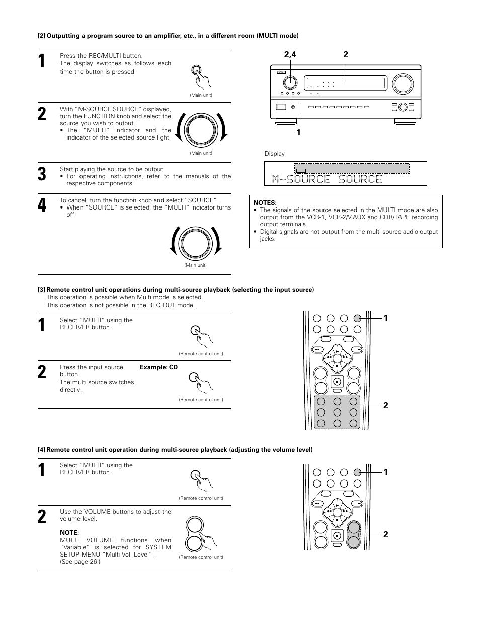 M-source source | Denon AVR-3802 User Manual | Page 47 / 74