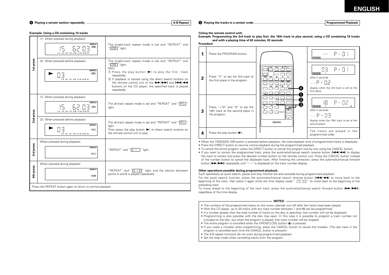 17 english, R q w e | Denon DRA-F100 User Manual | Page 17 / 54
