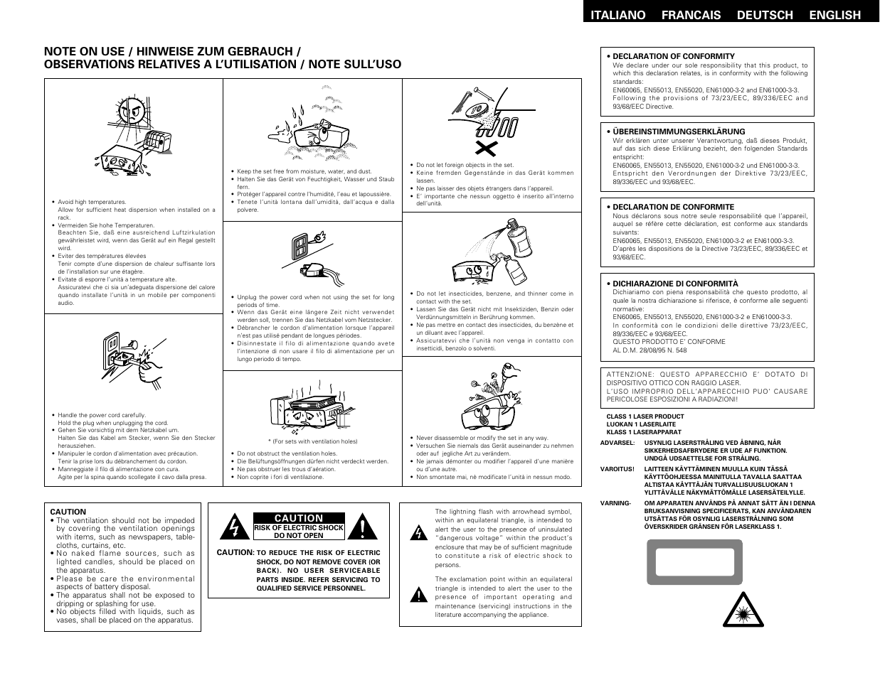 Denon DVD-3800 User Manual | Page 2 / 109