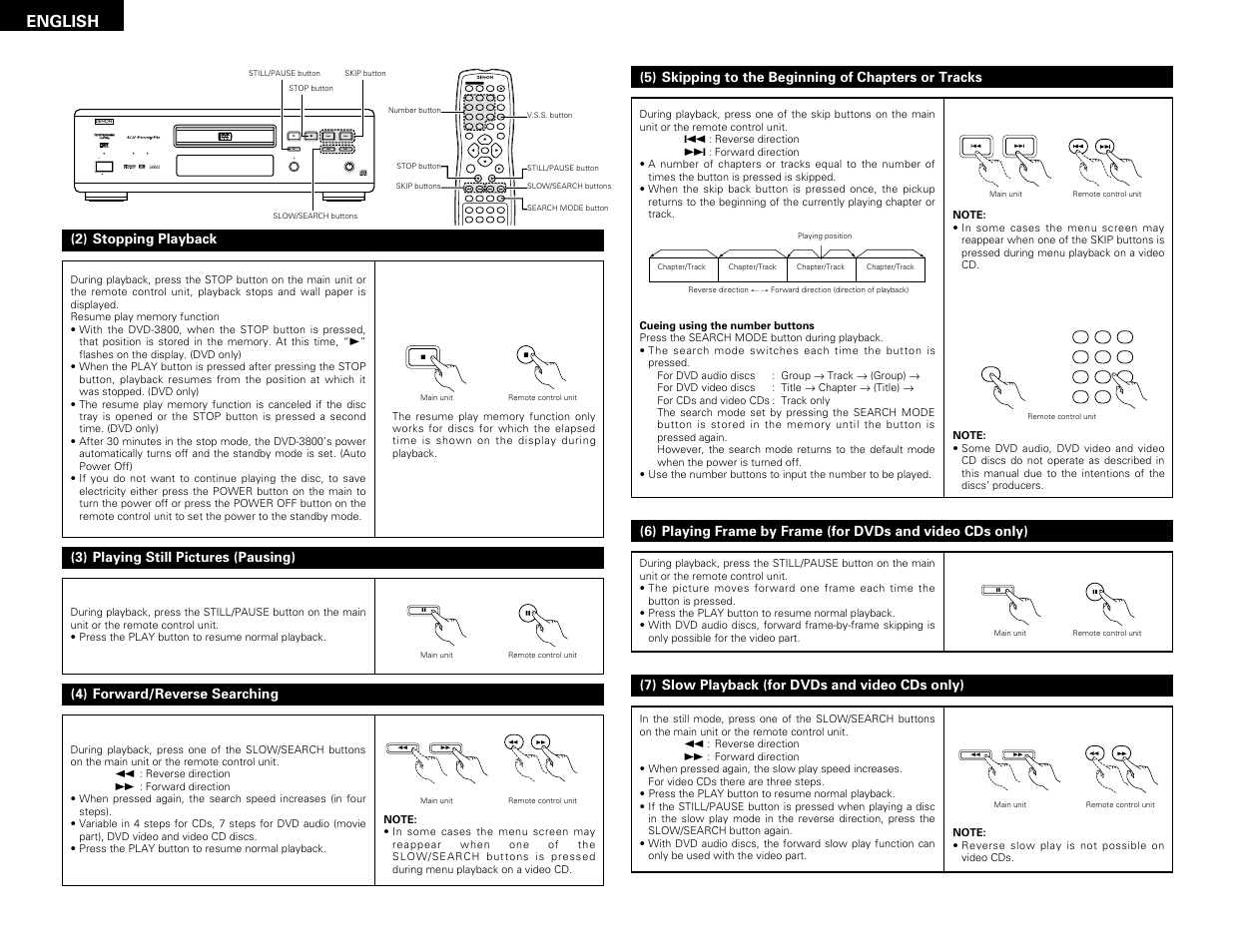 Denon DVD-3800 User Manual | Page 22 / 109