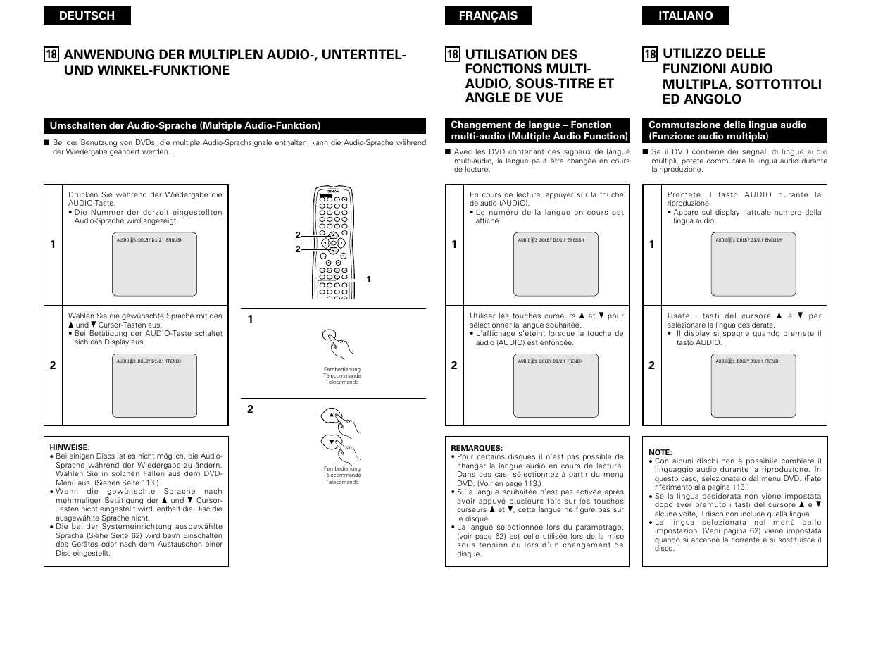Denon DVD-3800 User Manual | Page 99 / 109