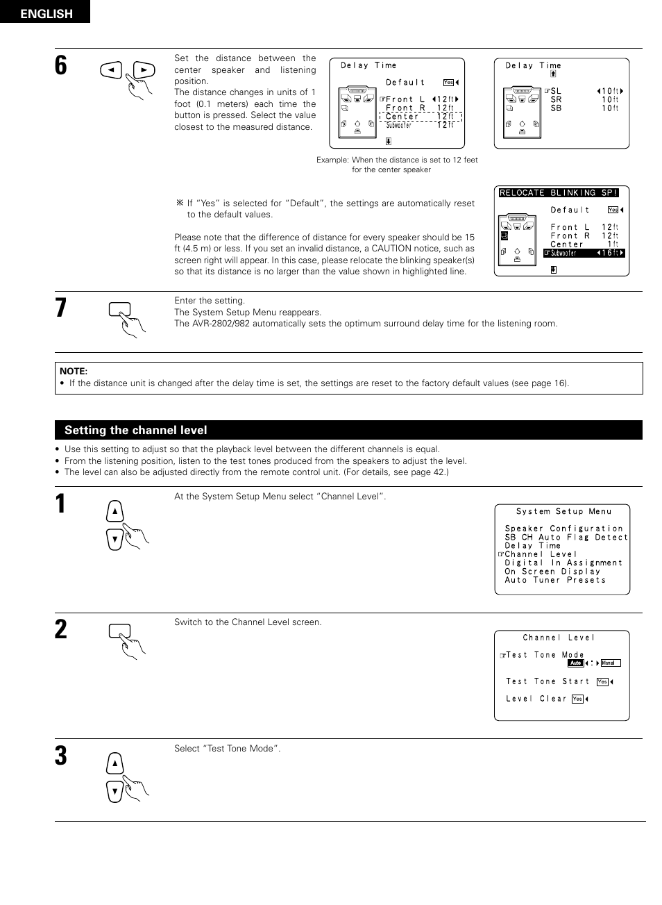 Denon AVR-2802/982 User Manual | Page 22 / 73