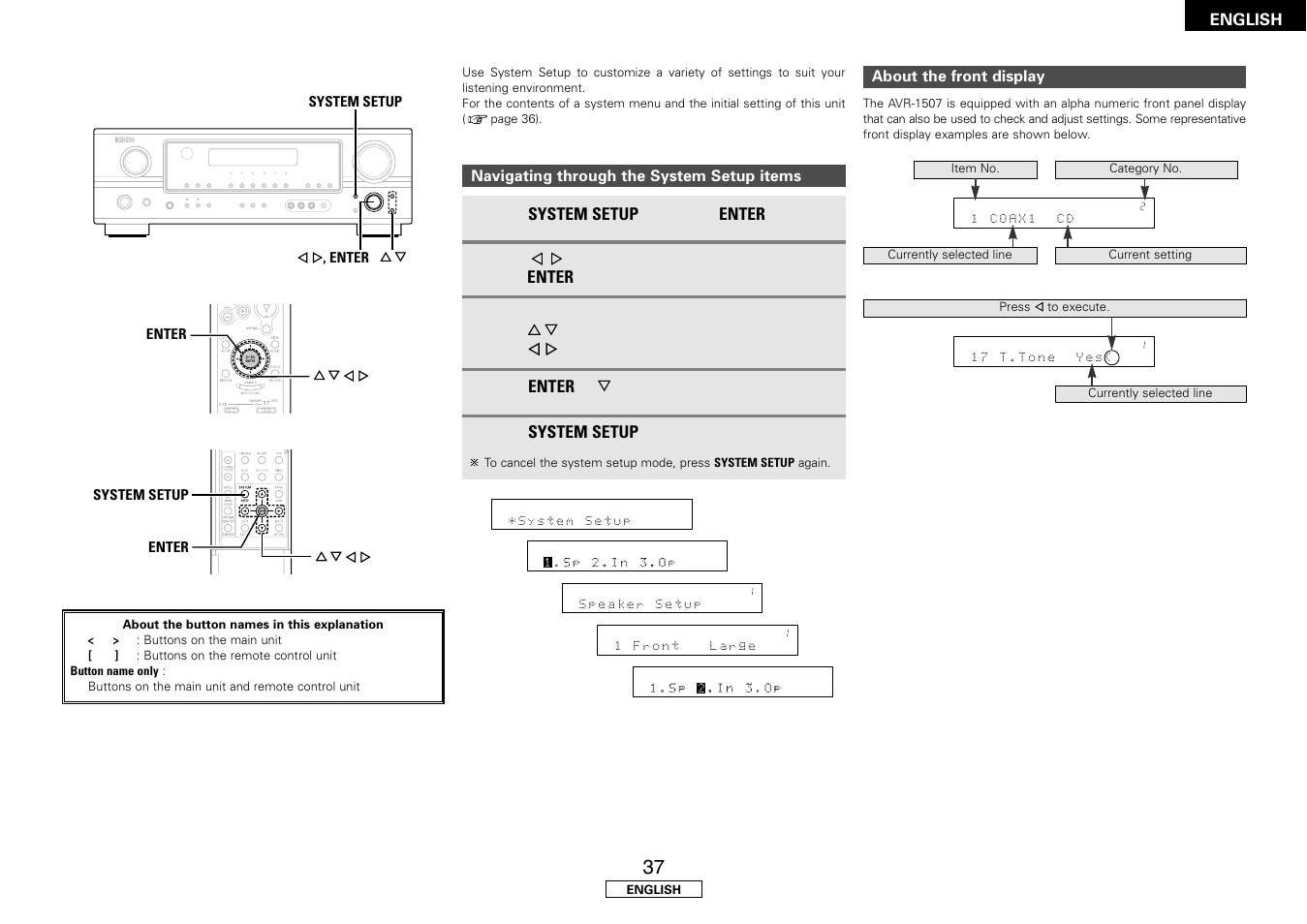 Denon AVR-1507 User Manual | Page 41 / 64