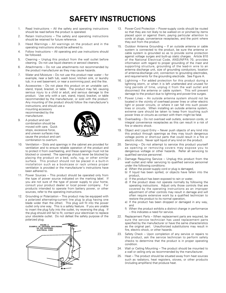 Safety instructions | Denon DP-29F User Manual | Page 3 / 11