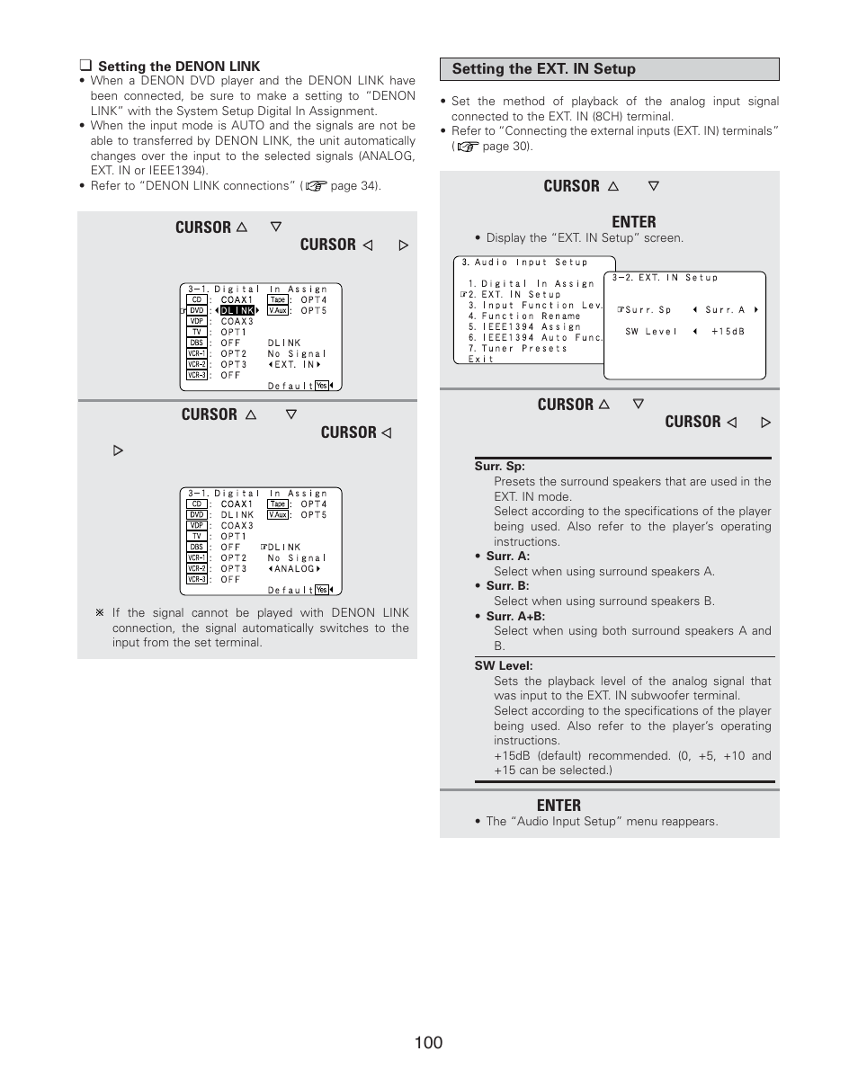 Denon AVR-4806CI User Manual | Page 100 / 202