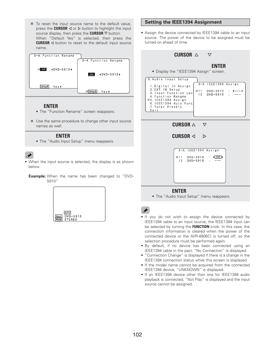 Denon AVR-4806CI User Manual | Page 102 / 202