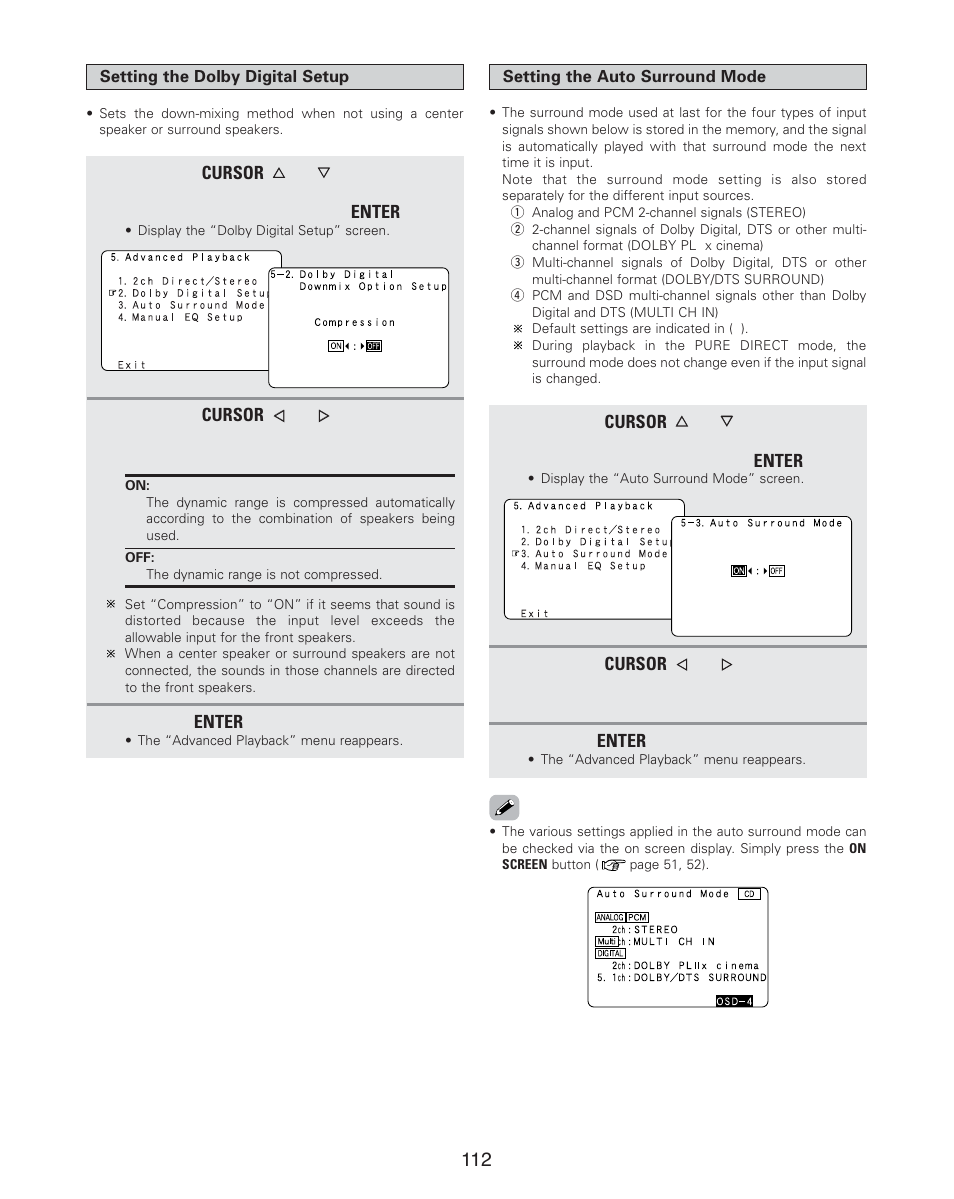 Denon AVR-4806CI User Manual | Page 112 / 202