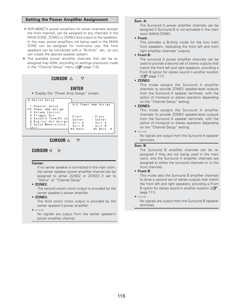 Denon AVR-4806CI User Manual | Page 116 / 202