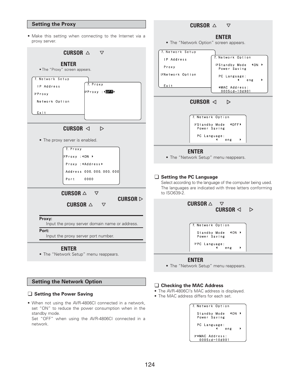 Denon AVR-4806CI User Manual | Page 124 / 202