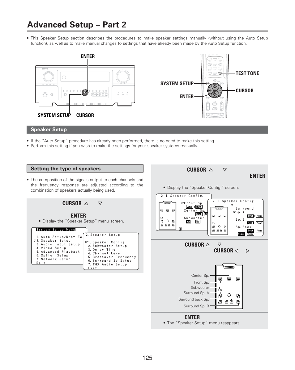 Advanced setup – part 2 | Denon AVR-4806CI User Manual | Page 125 / 202