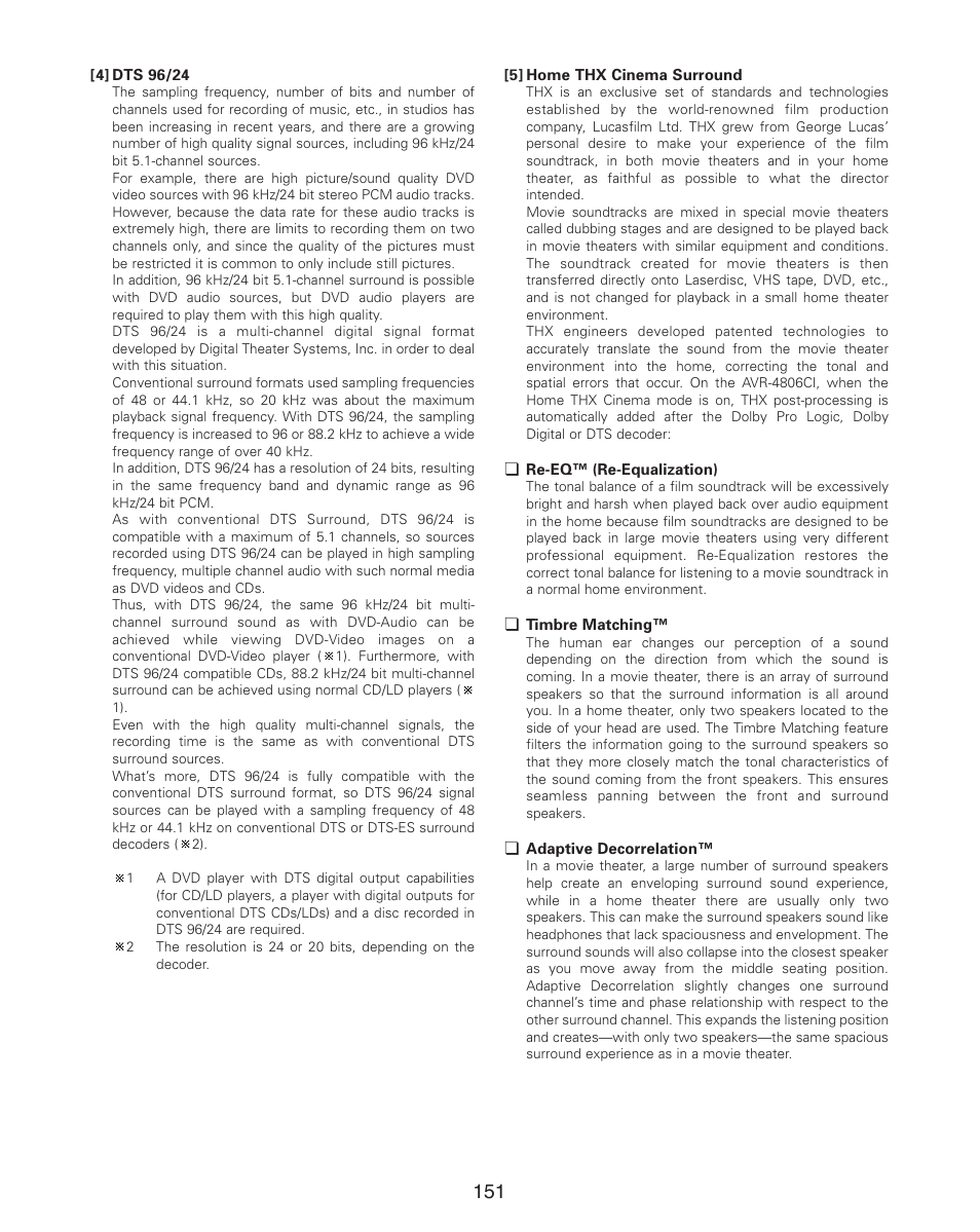 Denon AVR-4806CI User Manual | Page 151 / 202