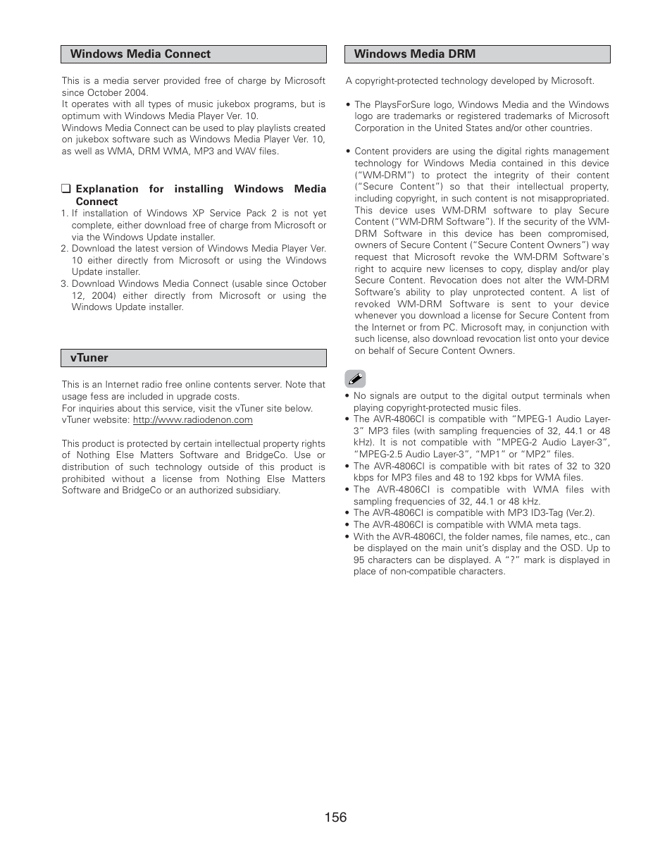 Denon AVR-4806CI User Manual | Page 156 / 202