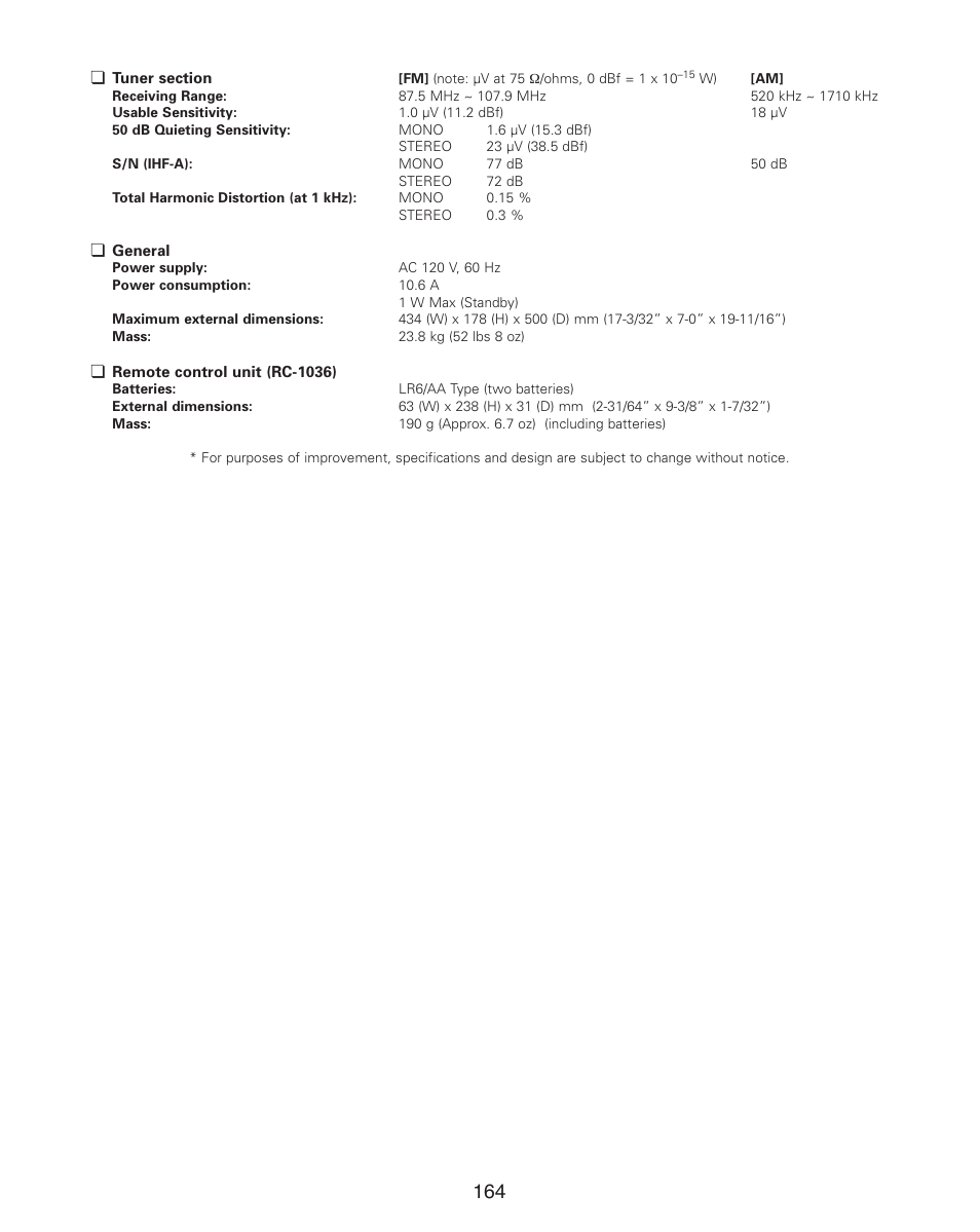 Denon AVR-4806CI User Manual | Page 164 / 202