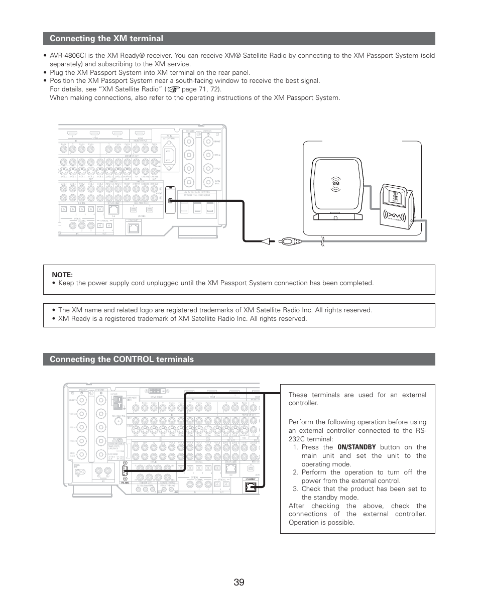 Denon AVR-4806CI User Manual | Page 39 / 202