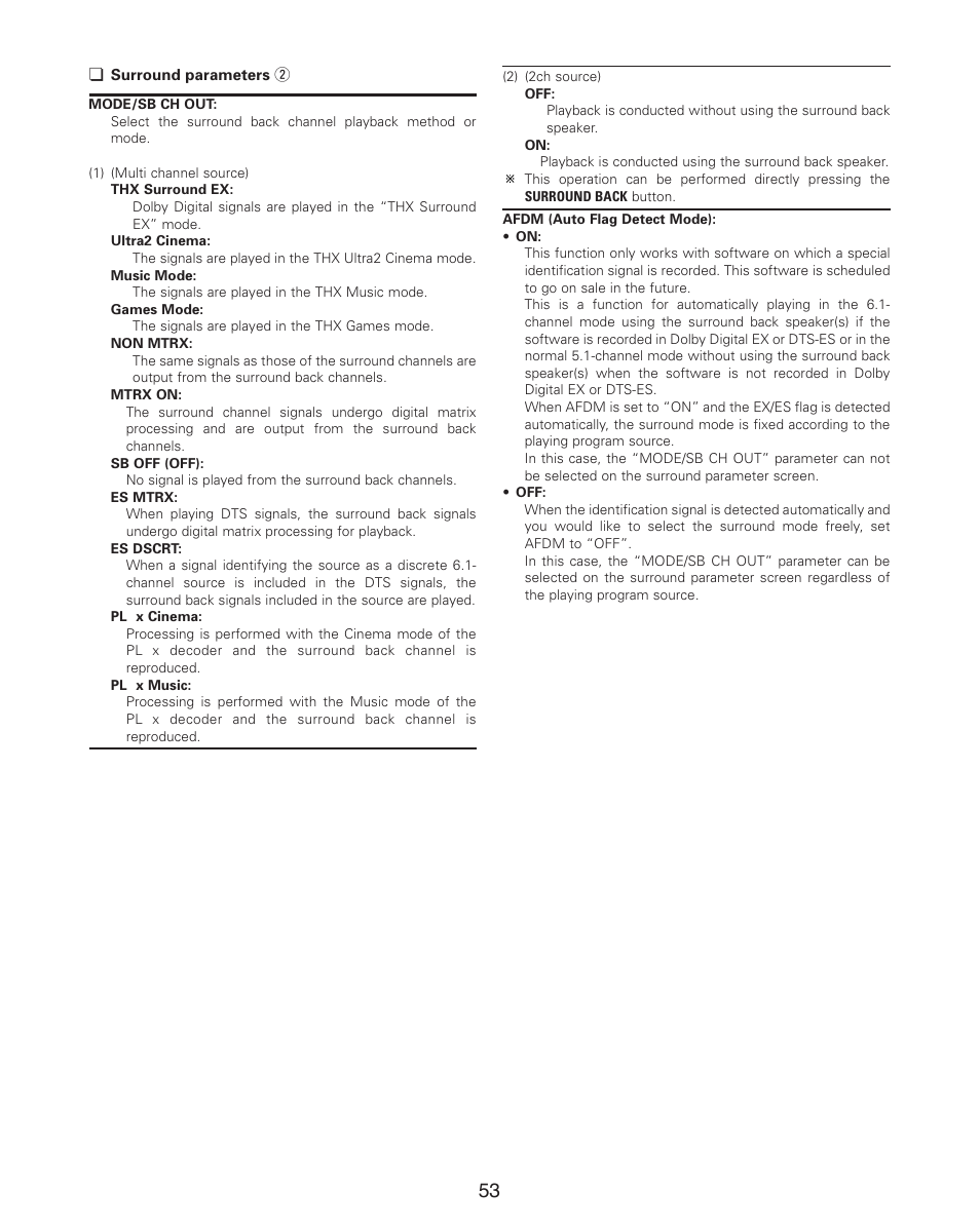 Denon AVR-4806CI User Manual | Page 53 / 202