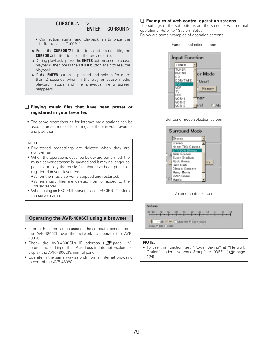 Denon AVR-4806CI User Manual | Page 79 / 202