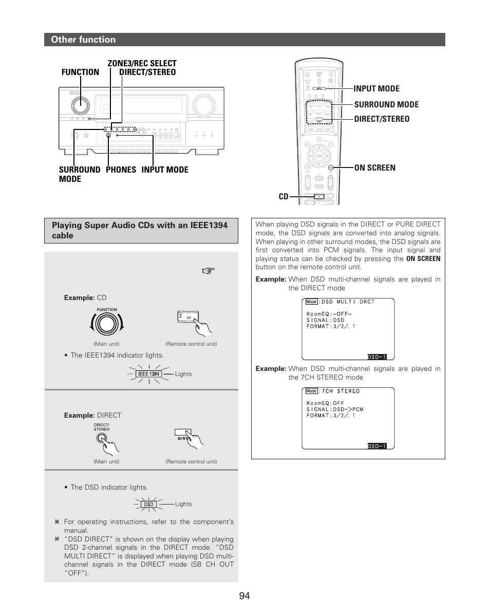 Denon AVR-4806CI User Manual | Page 94 / 202