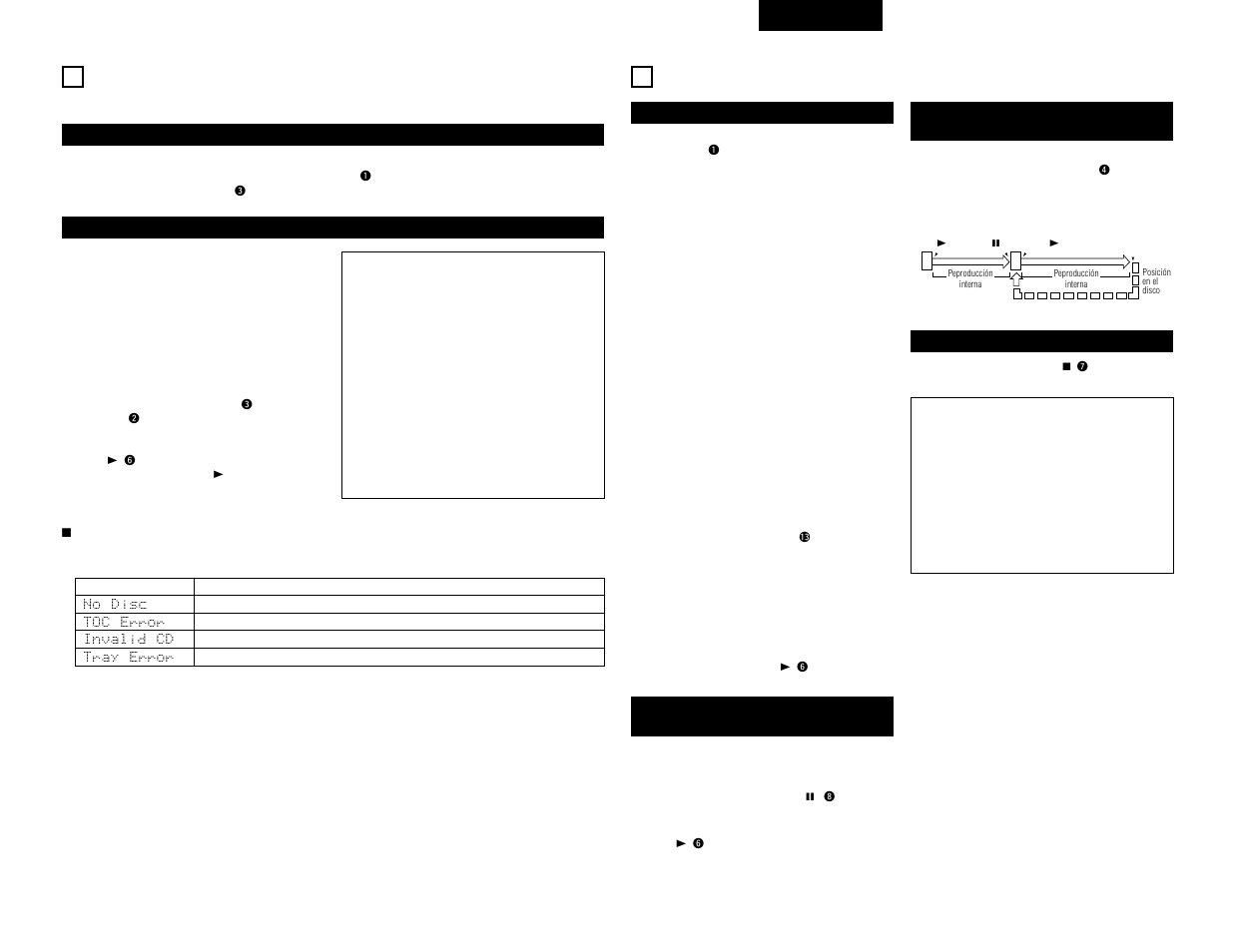 Reproducción normal, Español | Denon DN-C635 User Manual | Page 21 / 30