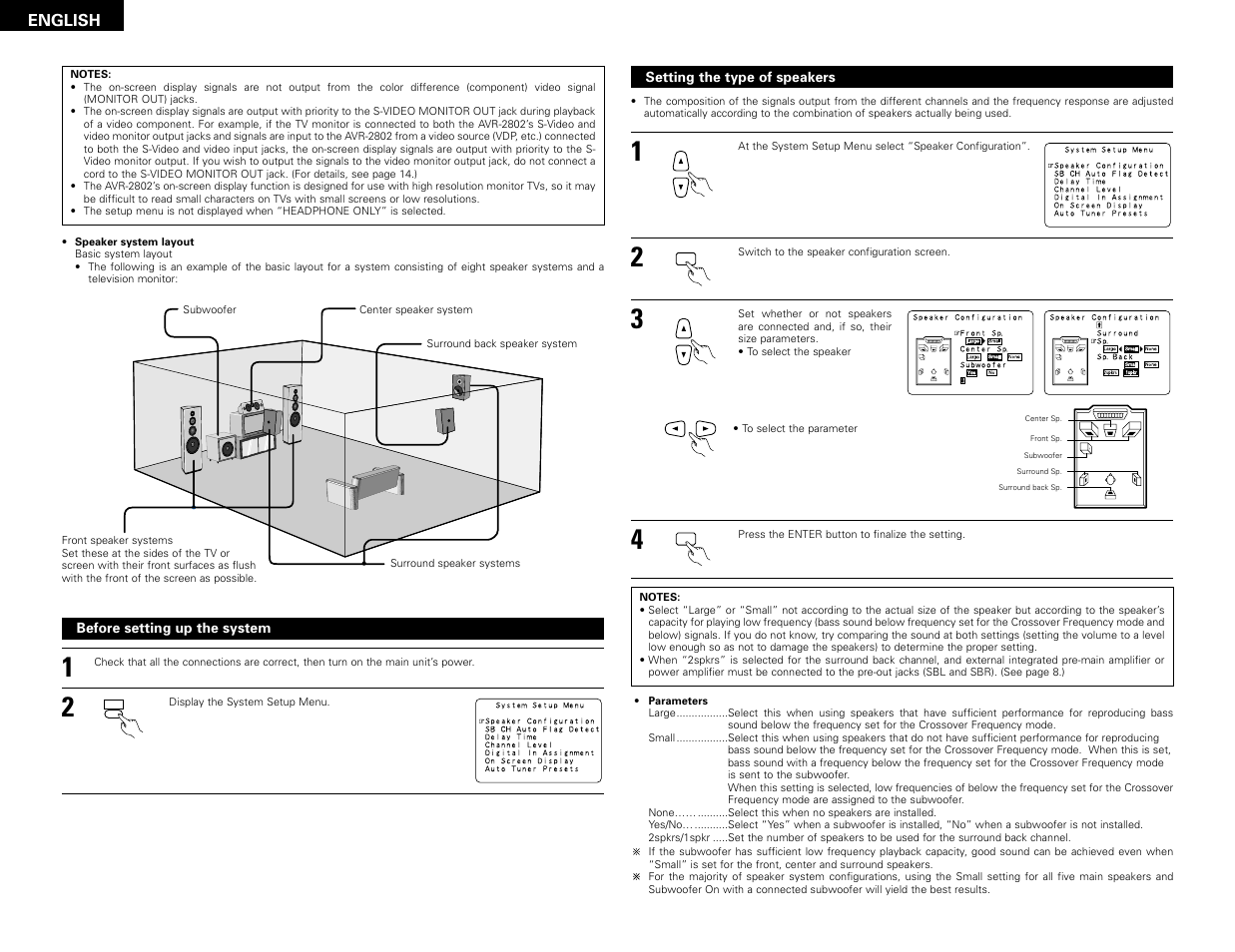 Denon AVR-2802 User Manual | Page 10 / 74