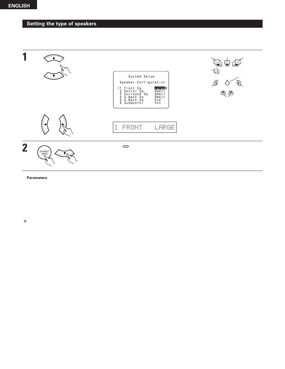 1 front large | Denon AVR-785 User Manual | Page 22 / 77