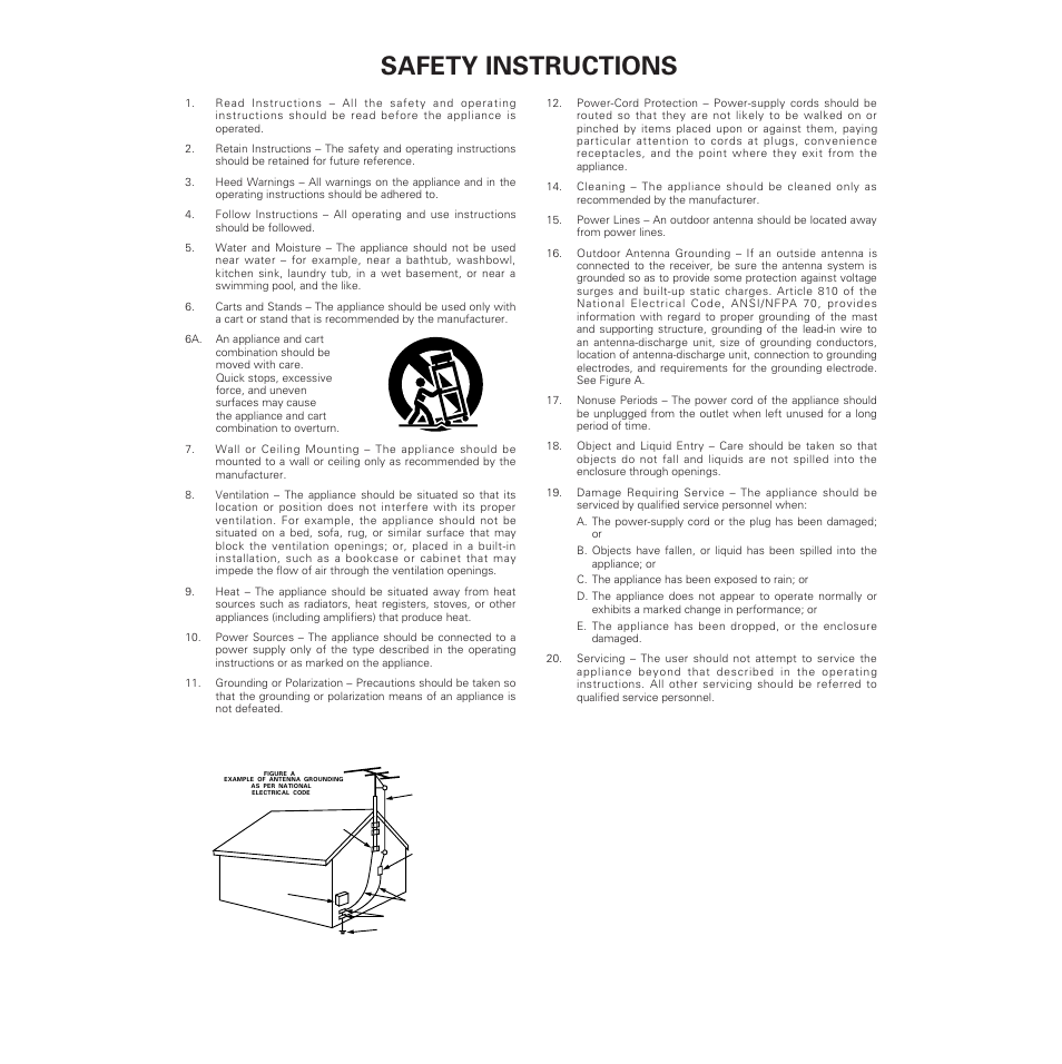 Safety instructions | Denon AVR-5700 User Manual | Page 3 / 64