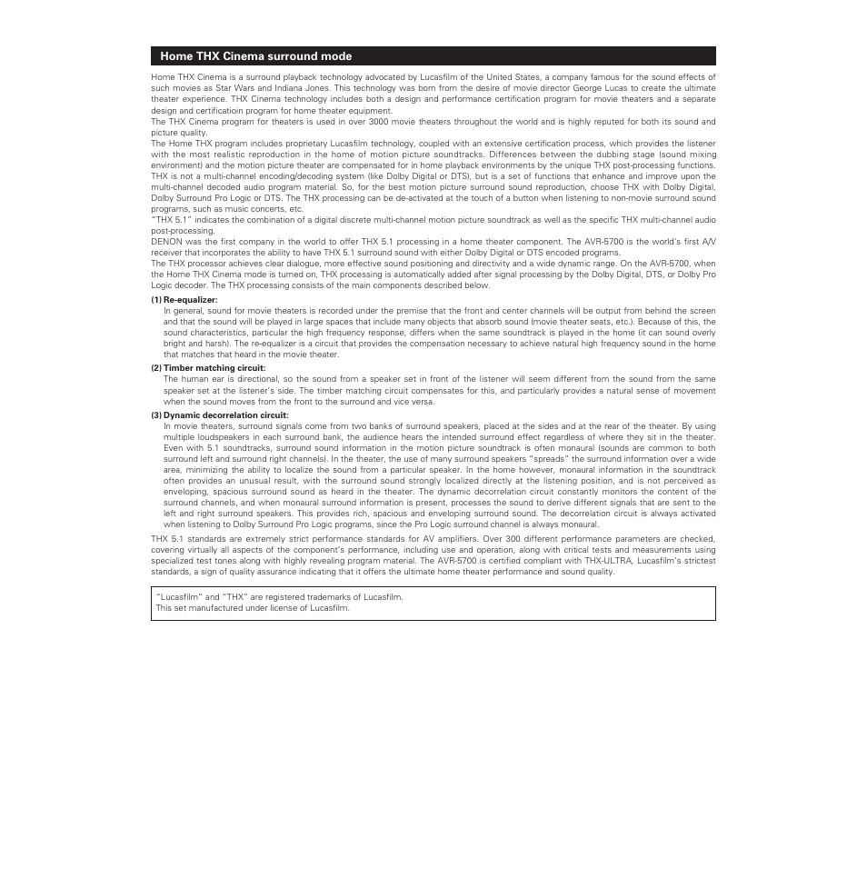 Denon AVR-5700 User Manual | Page 60 / 64