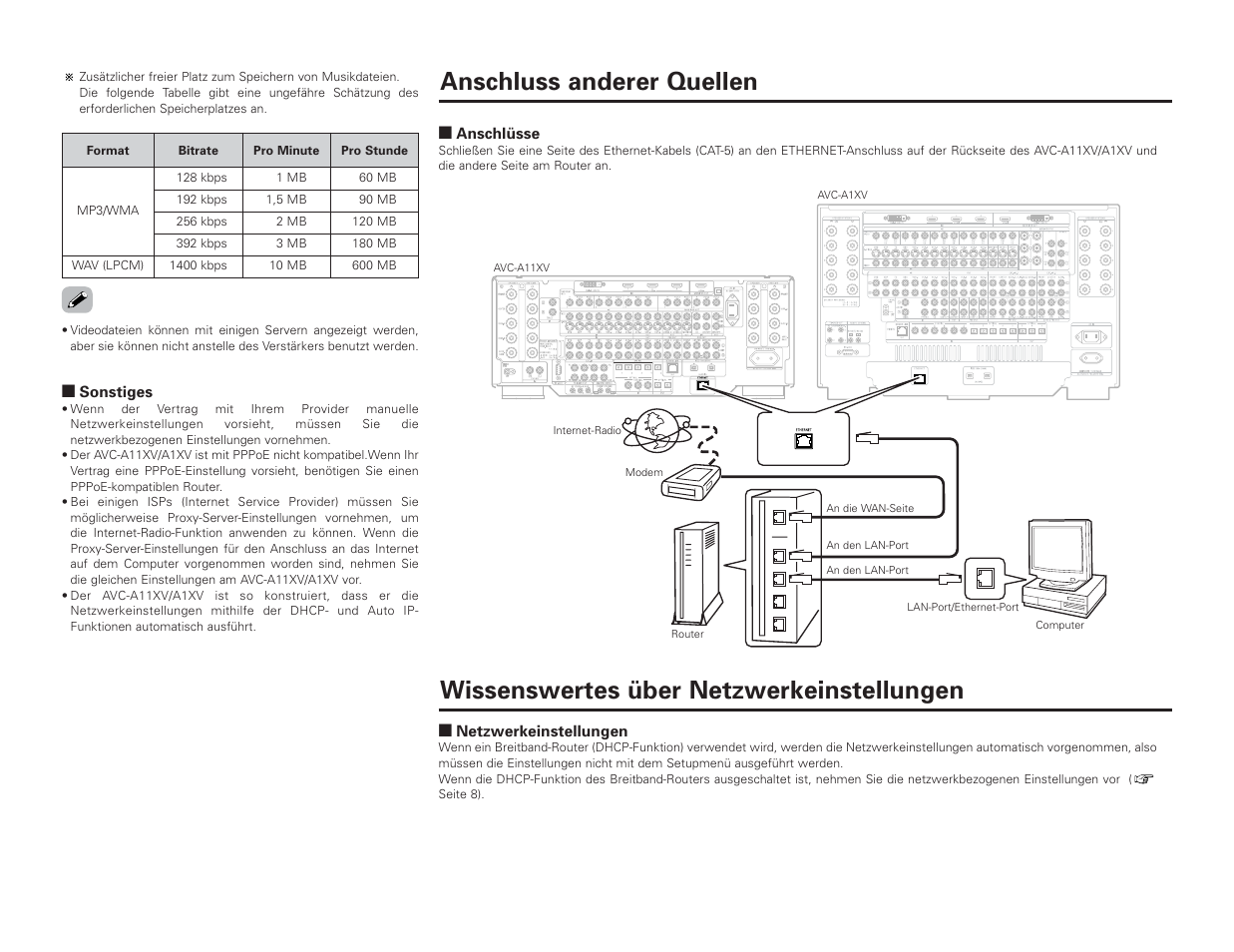 Denon AVC-A1XV User Manual | Page 13 / 70