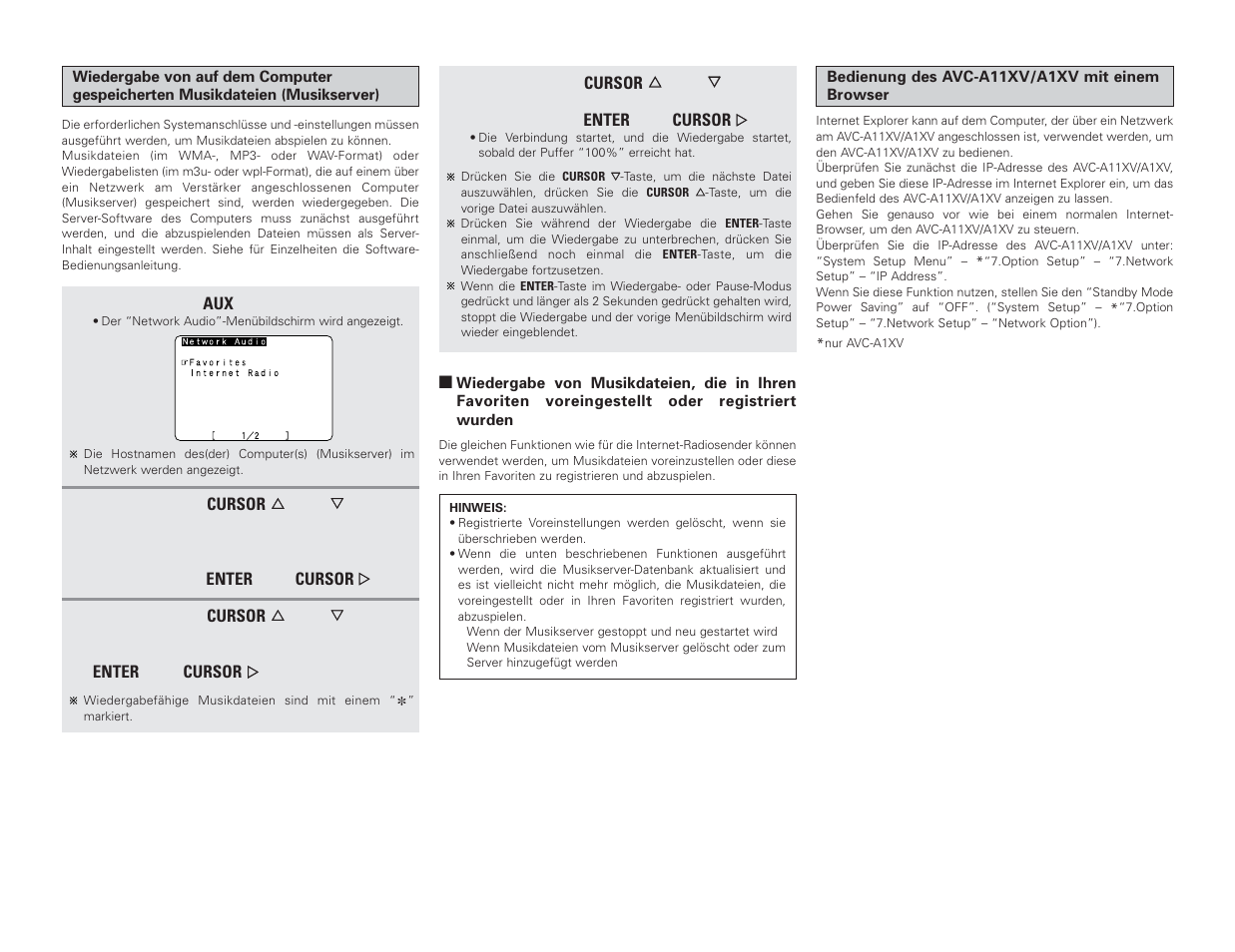 Denon AVC-A1XV User Manual | Page 17 / 70