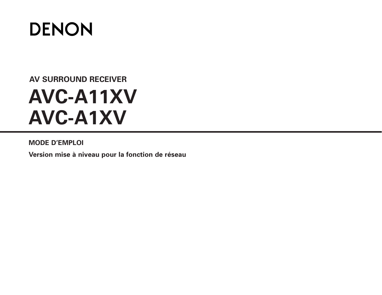 Avc-a11xv avc-a1xv | Denon AVC-A1XV User Manual | Page 21 / 70