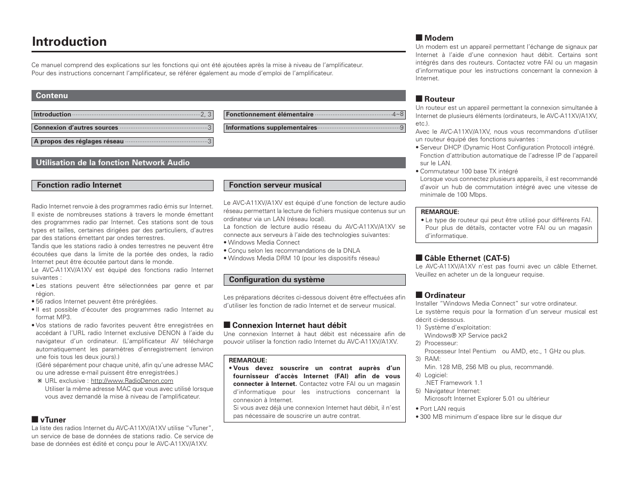 Introduction | Denon AVC-A1XV User Manual | Page 22 / 70