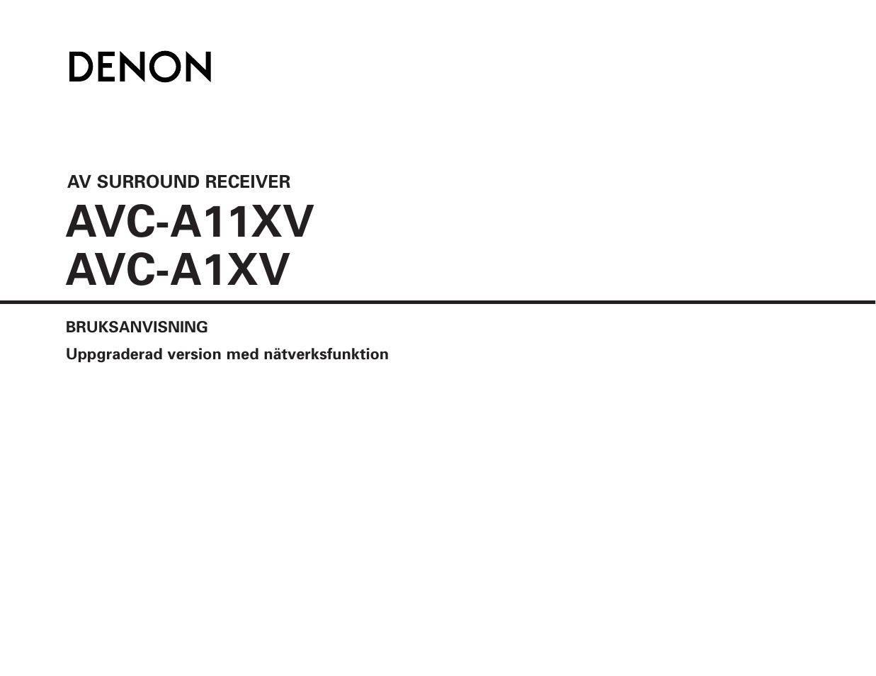 Avc-a11xv avc-a1xv | Denon AVC-A1XV User Manual | Page 61 / 70