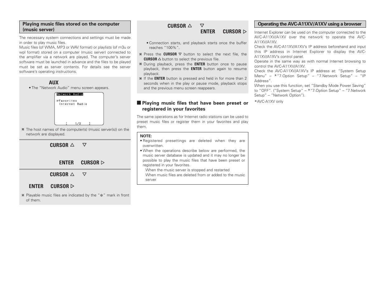 Denon AVC-A1XV User Manual | Page 7 / 70