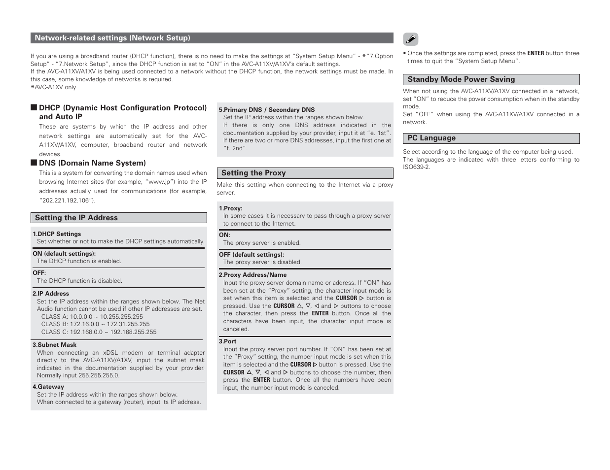 Denon AVC-A1XV User Manual | Page 8 / 70