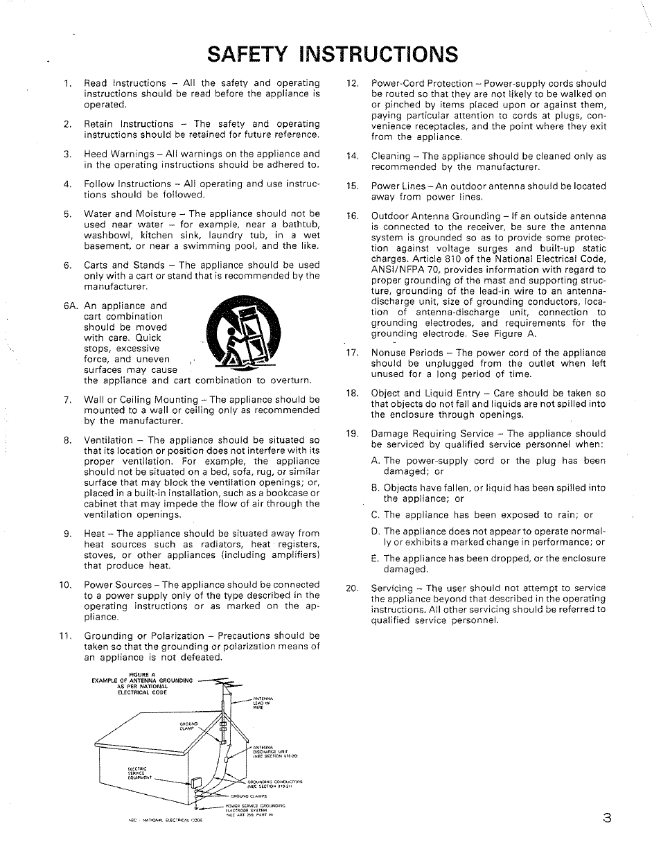 Safety instructions | Denon AVR-2500 User Manual | Page 3 / 24