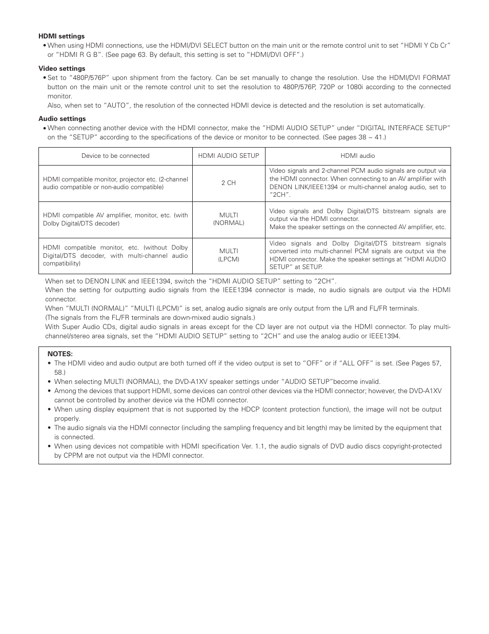 Denon DVD-A1XV User Manual | Page 21 / 92