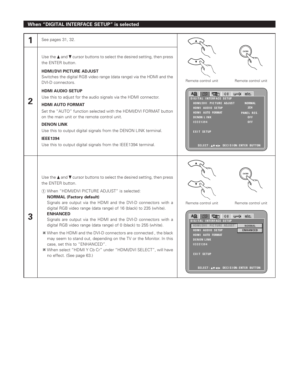 Denon DVD-A1XV User Manual | Page 38 / 92