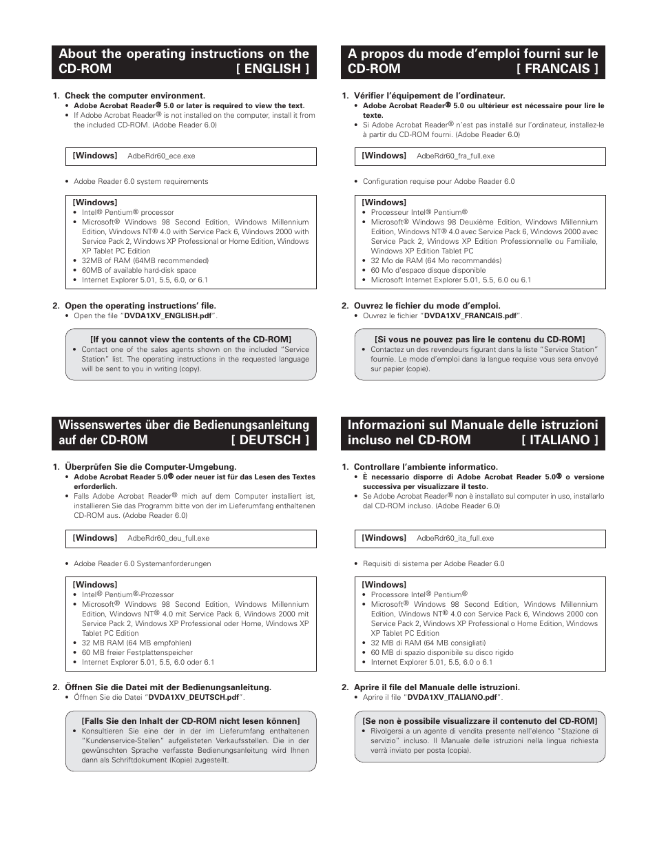 Denon DVD-A1XV User Manual | Page 5 / 92