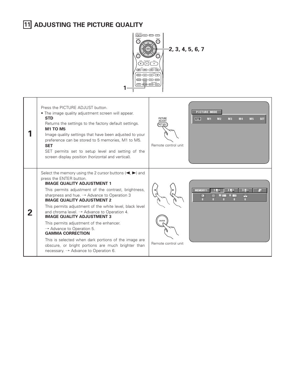 11 adjusting the picture quality | Denon DVD-A1XV User Manual | Page 59 / 92