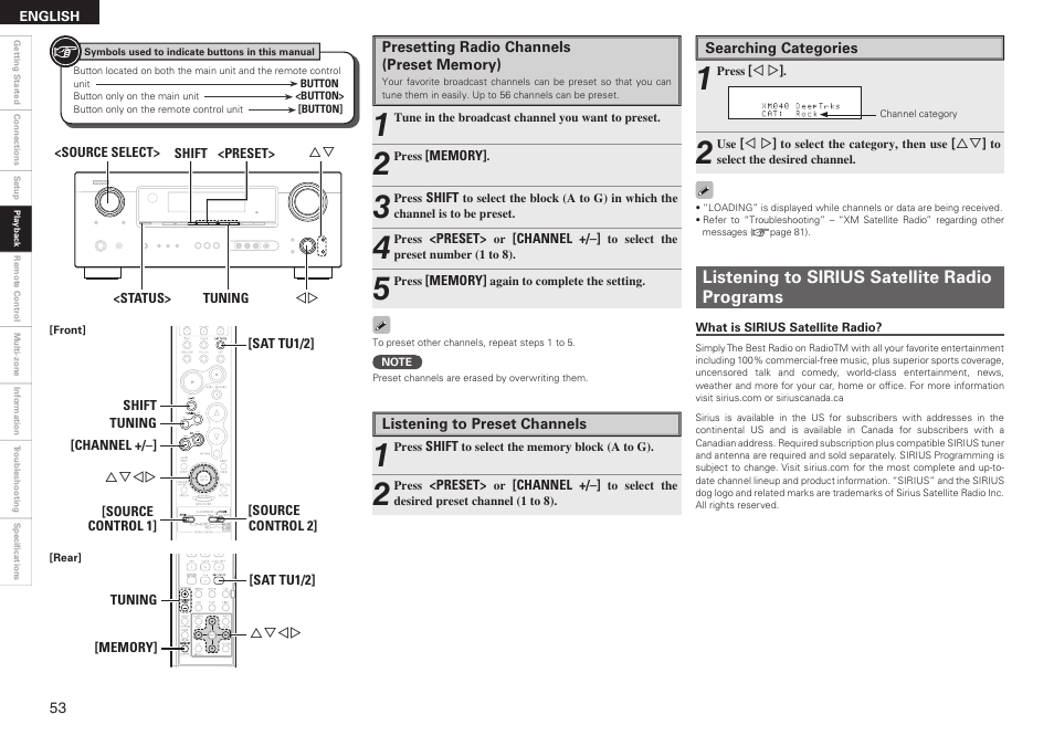 Denon AVR-789 User Manual | Page 56 / 95