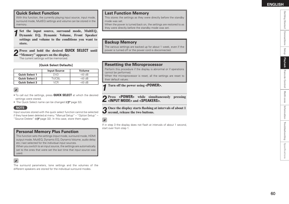 Denon AVR-789 User Manual | Page 63 / 95