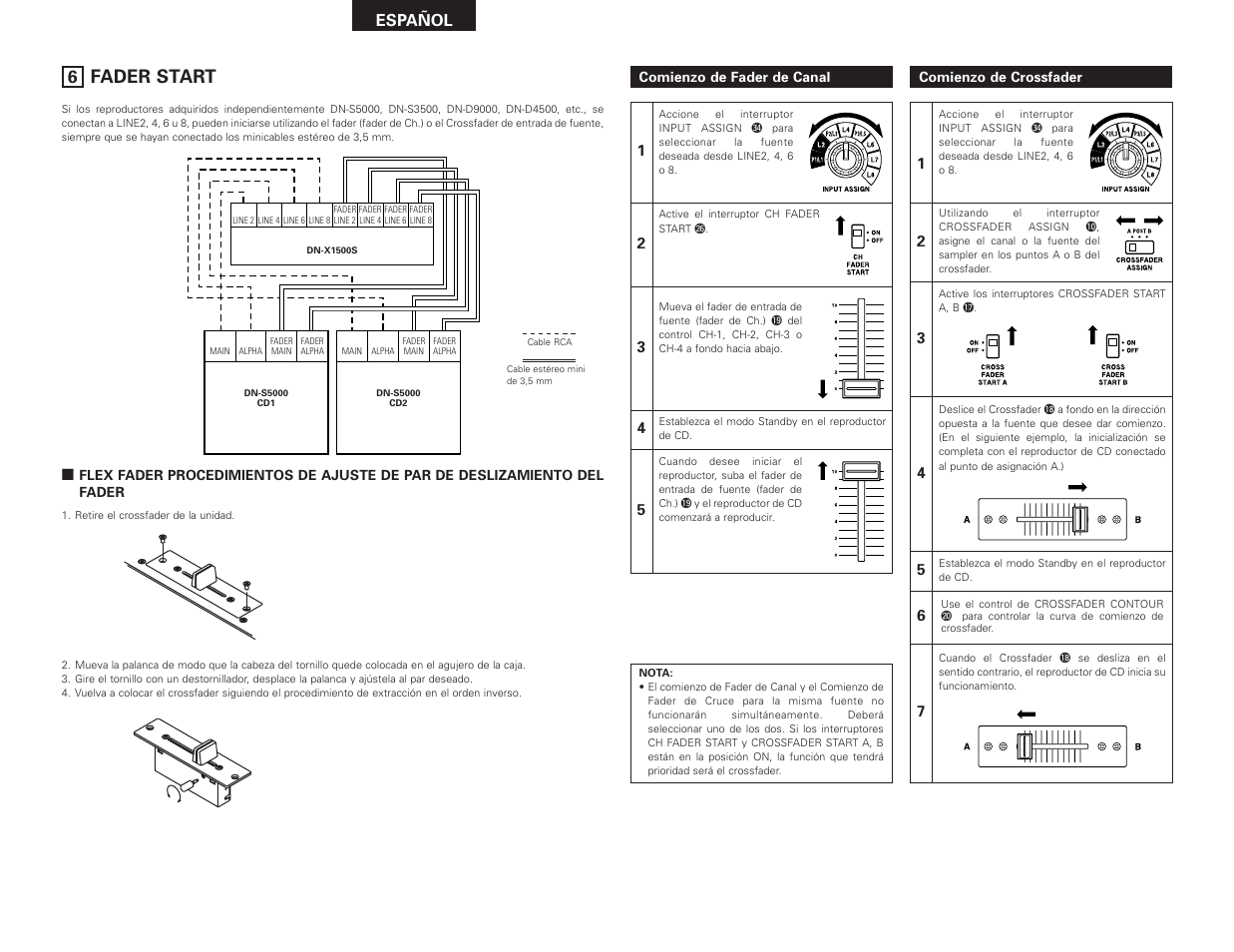 Fader start | Denon DN-X1500S User Manual | Page 46 / 78