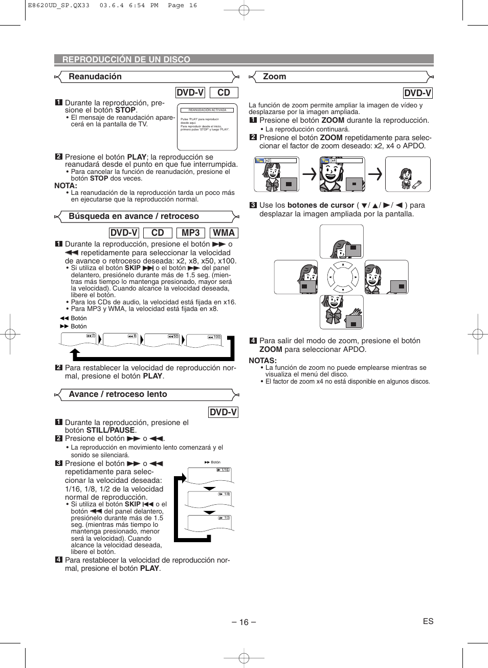 Dvd-v, Wma mp3 cd dvd-v, Cd dvd-v | Denon DVM-715 User Manual | Page 72 / 86