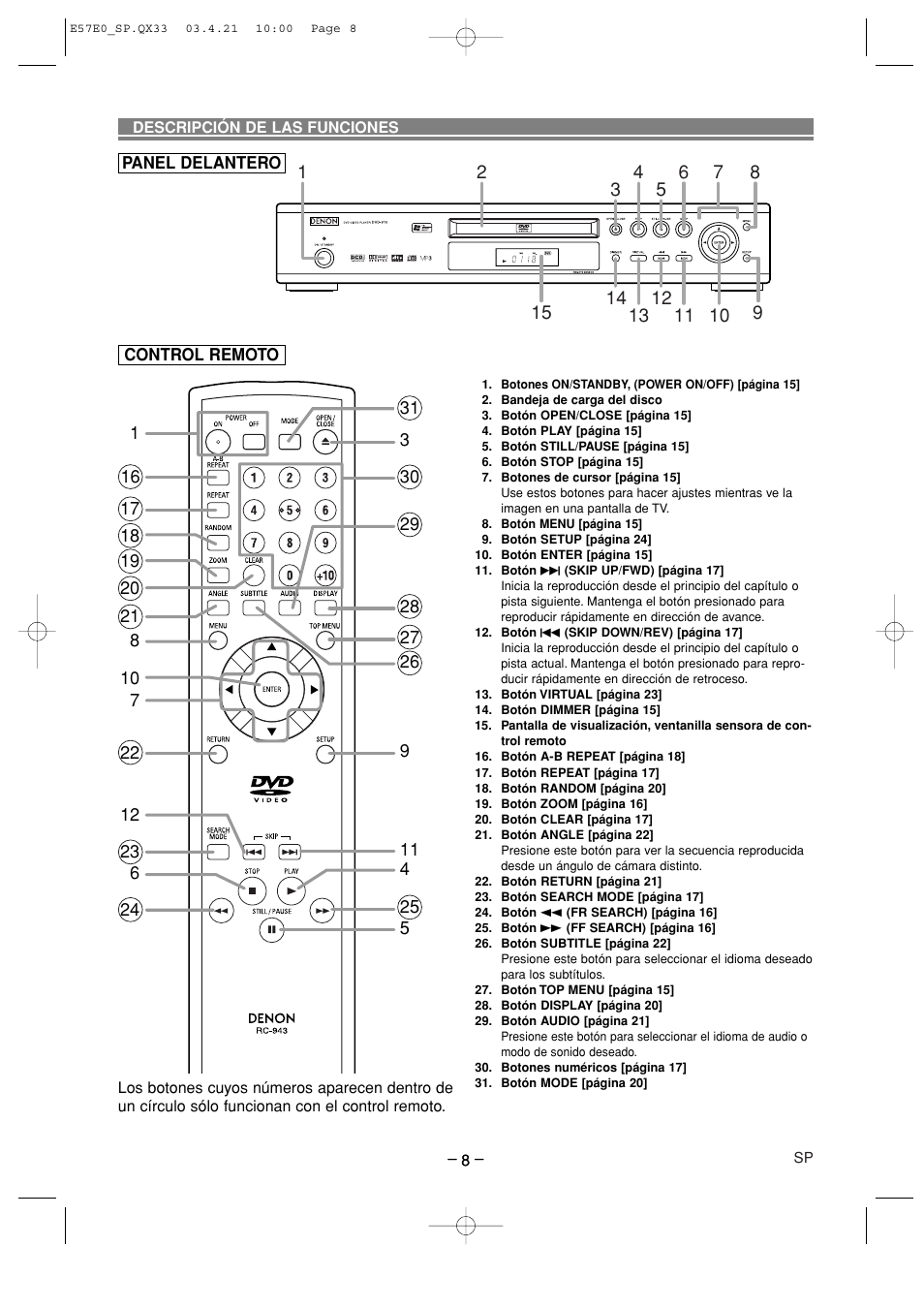 Denon DVD-910 User Manual | Page 64 / 86