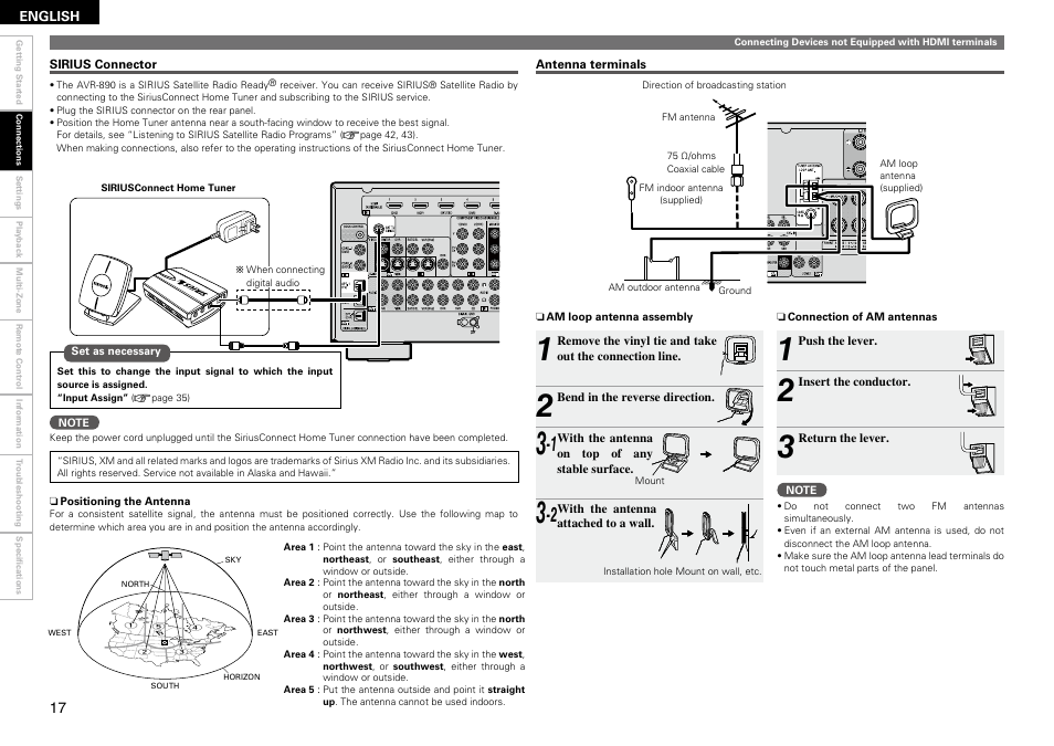 Denon AVR-890 User Manual | Page 20 / 76