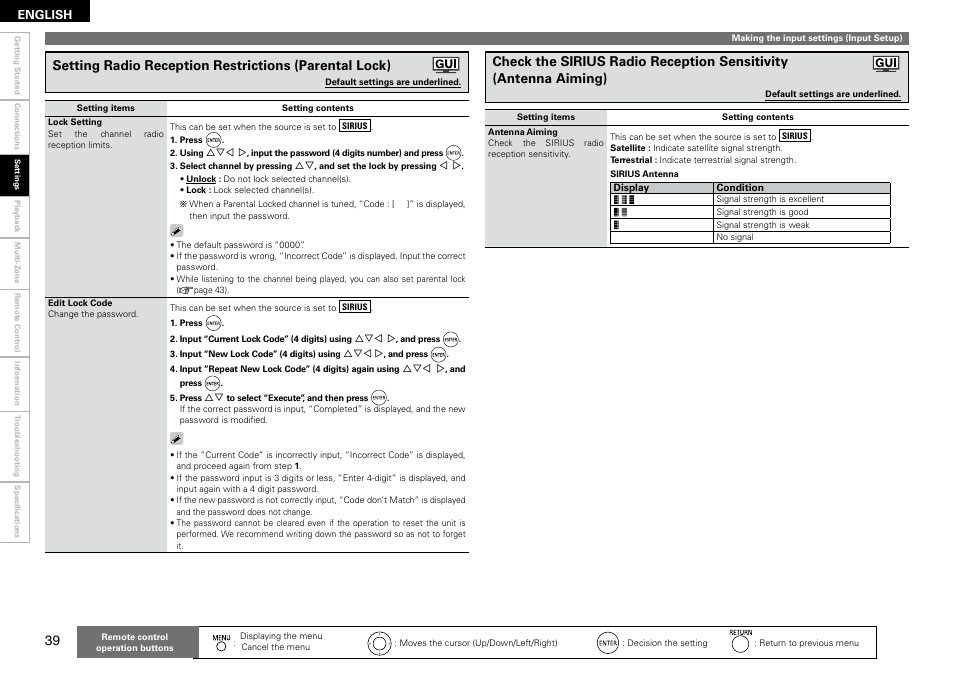 Denon AVR-890 User Manual | Page 42 / 76